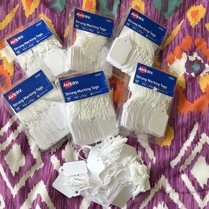 Avery White Strung Marking Tags